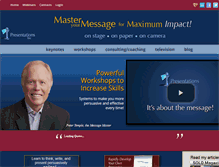 Tablet Screenshot of presentationsforbusiness.com